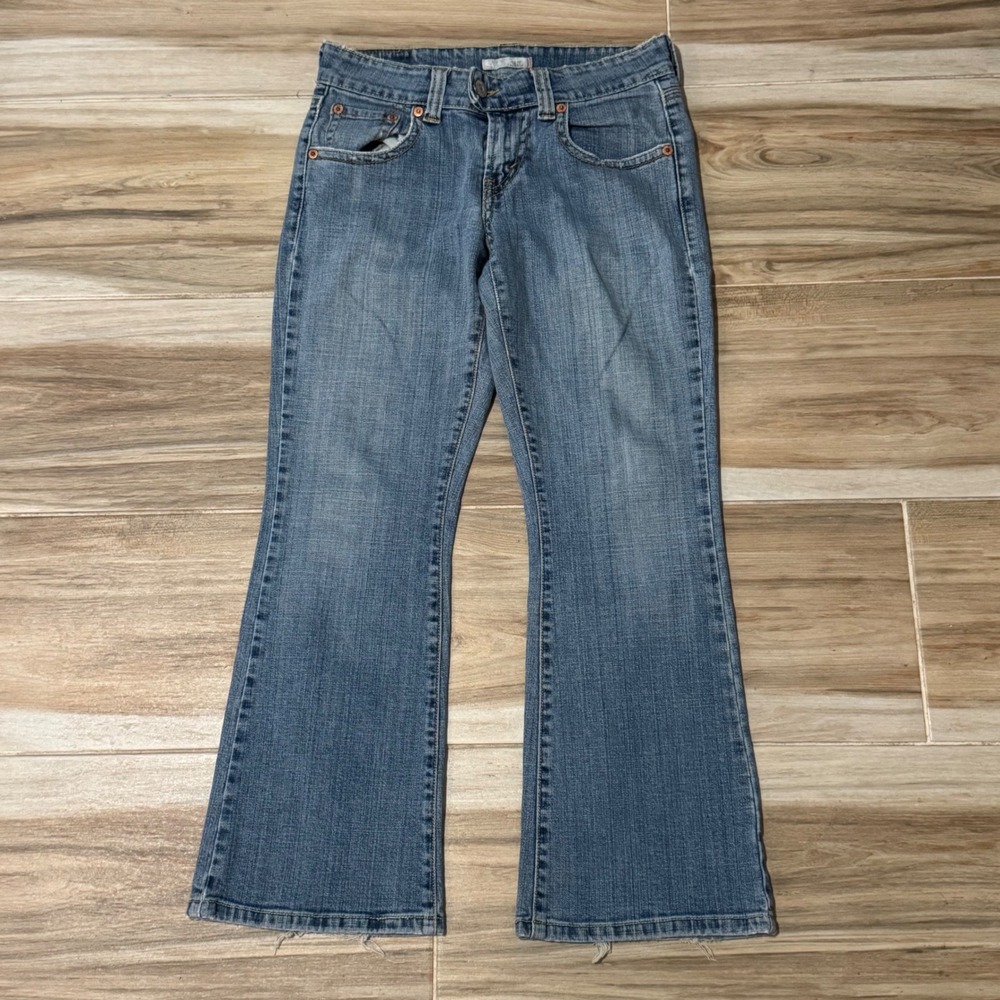 Levis 515 Bootcut Jeans Womens 6M Medium Wash Stretch Denim Flap Pocket 30x28